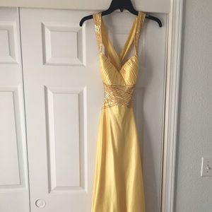 Yellow & gold formal gown